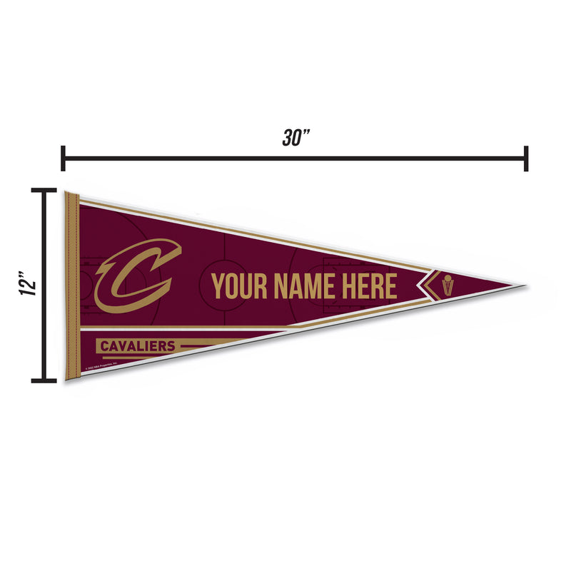 Cavaliers Soft Felt 12" X 30" Personalized Pennant