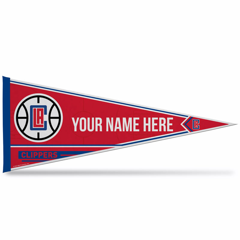 Clippers Soft Felt 12" X 30" Personalized Pennant
