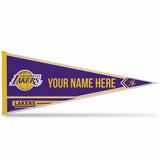 Lakers Soft Felt 12" X 30" Personalized Pennant