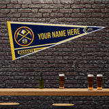 Nuggets Soft Felt 12" X 30" Personalized Pennant