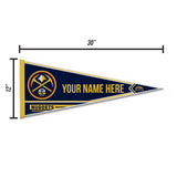 Nuggets Soft Felt 12" X 30" Personalized Pennant