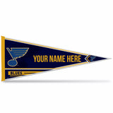 Blues Soft Felt 12" X 30" Personalized Pennant