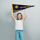 Pacers Soft Felt 12" X 30" Personalized Pennant