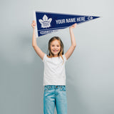 Maple Leafs Soft Felt 12" X 30" Personalized Pennant