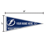 Lightning Soft Felt 12" X 30" Personalized Pennant