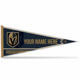 Golden Knights Soft Felt 12" X 30" Personalized Pennant