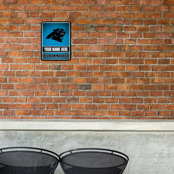 Panthers Personalized Metal Parking Sign