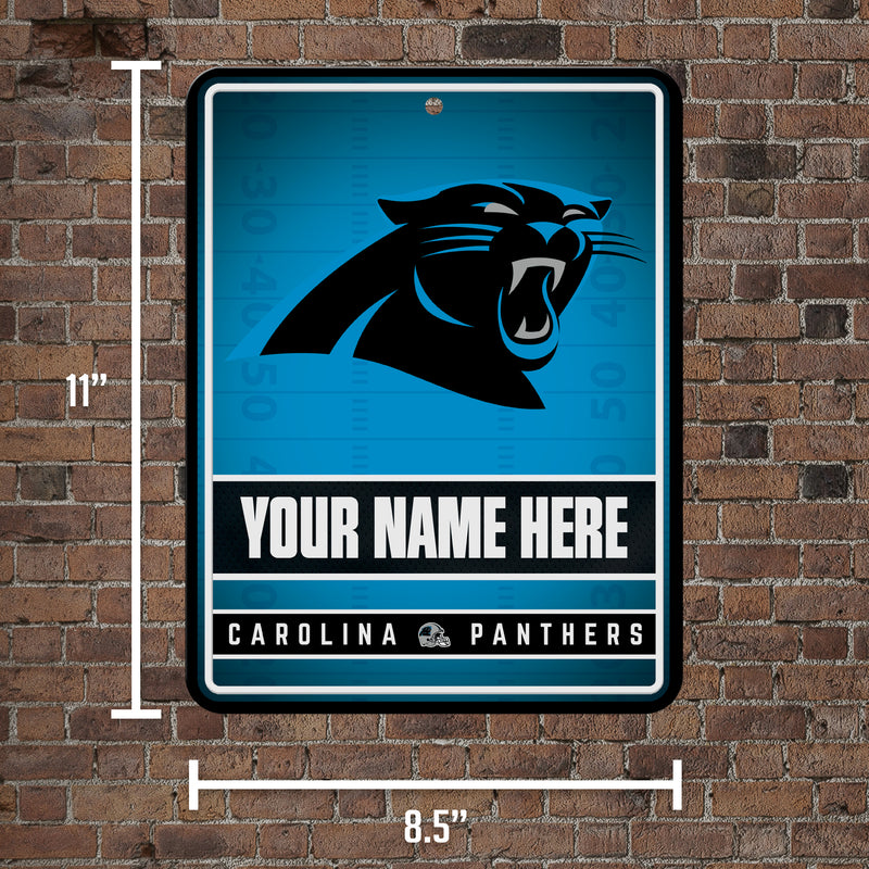 Panthers Personalized Metal Parking Sign