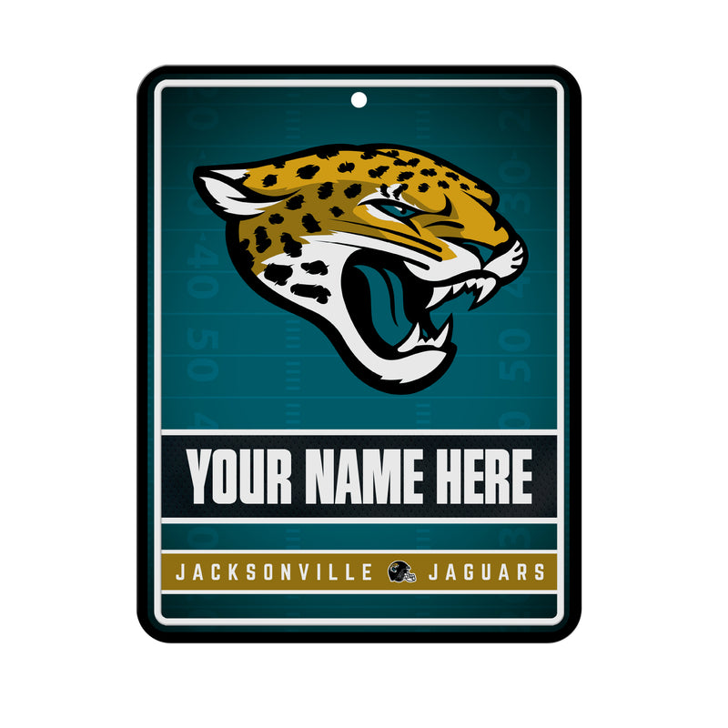 Jaguars Personalized Metal Parking Sign