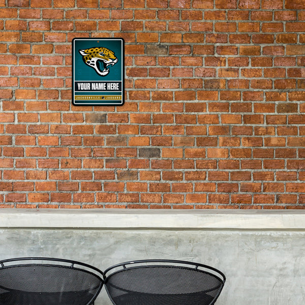 Jaguars Personalized Metal Parking Sign