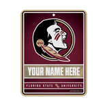 Florida State Personalized Metal Parking Sign