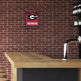 Georgia University Personalized Metal Parking Sign