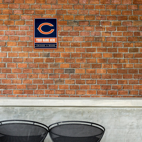 Bears Personalized Metal Parking Sign