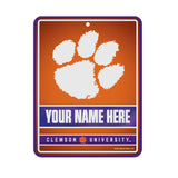 Clemson Personalized Metal Parking Sign