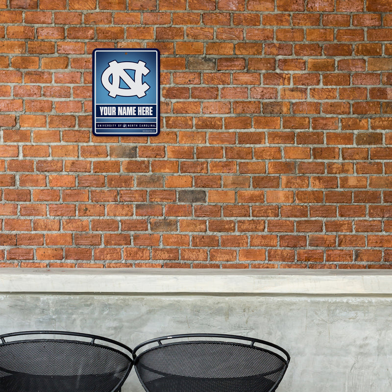 North Carolina University Personalized Metal Parking Sign