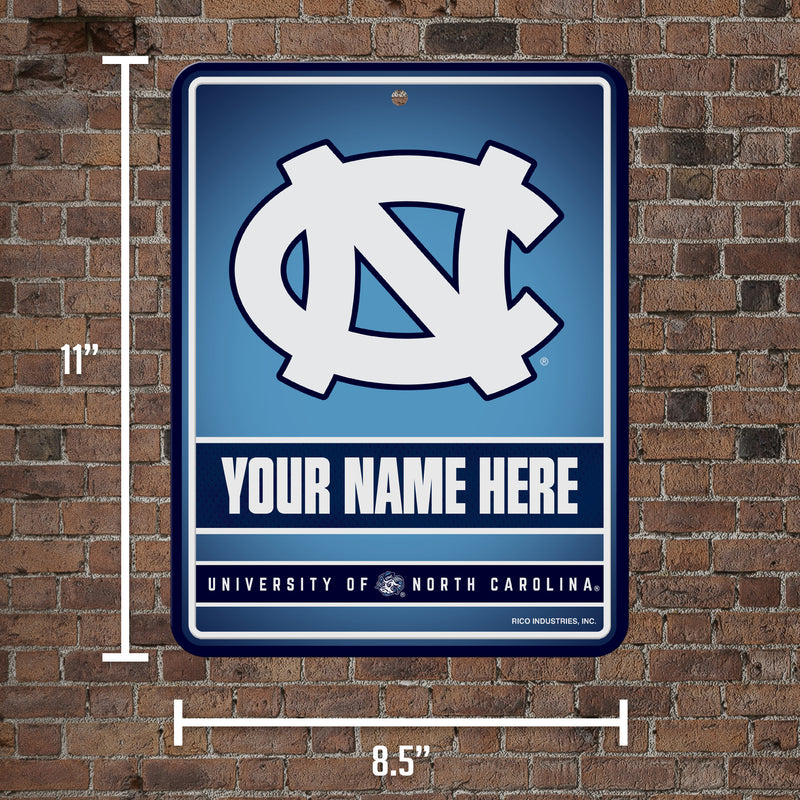 North Carolina University Personalized Metal Parking Sign