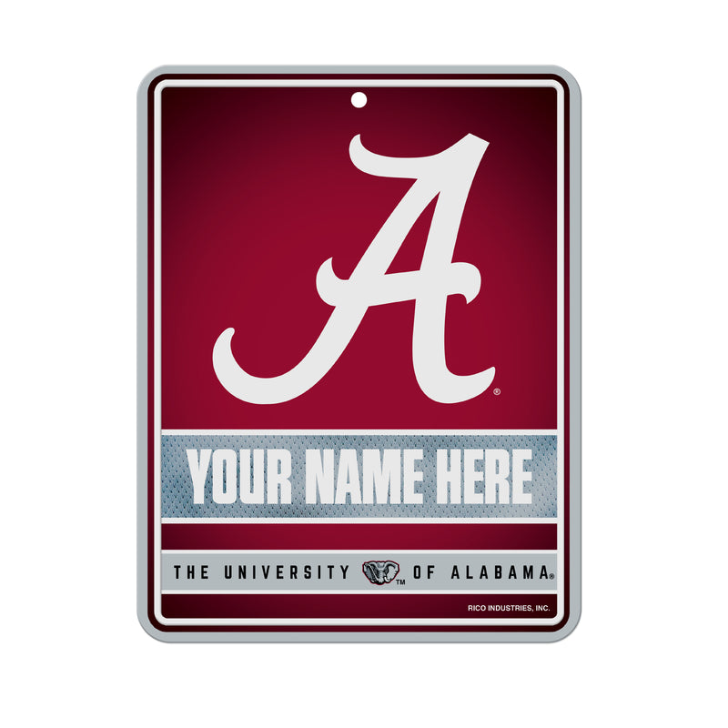 Alabama University Personalized Metal Parking Sign