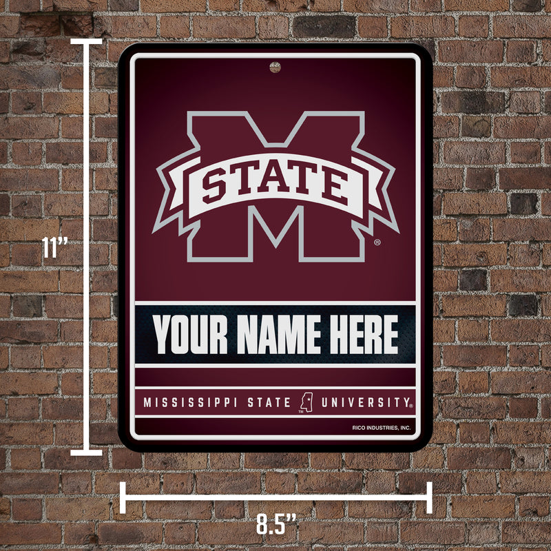 Mississippi State Personalized Metal Parking Sign