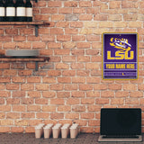 Lsu Personalized Metal Parking Sign