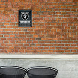 Raiders Personalized Metal Parking Sign