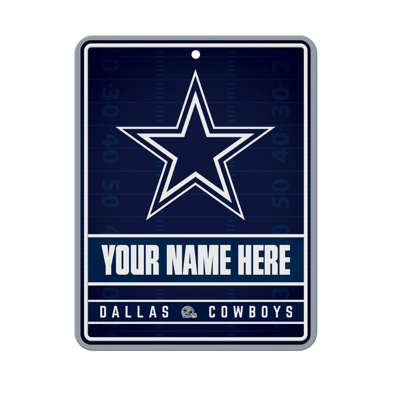 Cowboys Personalized Metal Parking Sign