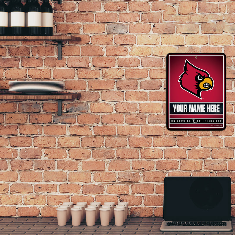 Louisville Personalized Metal Parking Sign