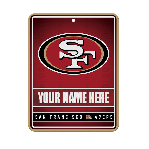 49Ers Personalized Metal Parking Sign