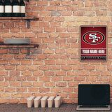 49Ers Personalized Metal Parking Sign