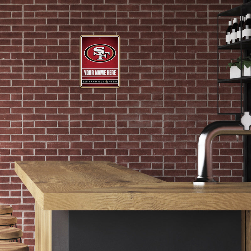 49Ers Personalized Metal Parking Sign