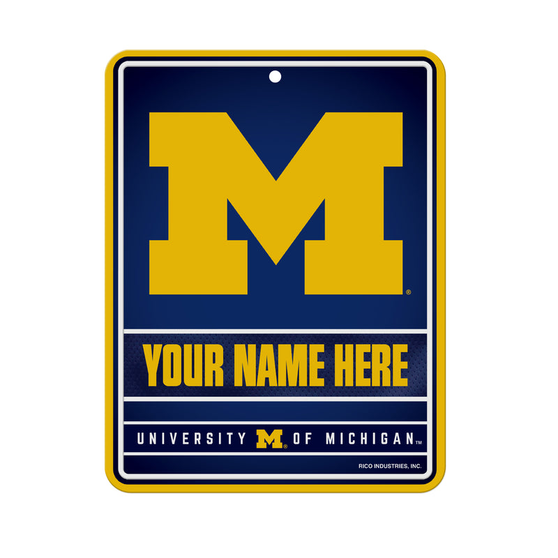 Michigan University Personalized Metal Parking Sign