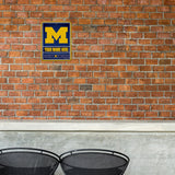 Michigan University Personalized Metal Parking Sign