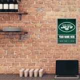 Jets Personalized Metal Parking Sign