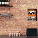 Oklahoma State Personalized Metal Parking Sign