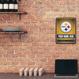 Steelers Personalized Metal Parking Sign