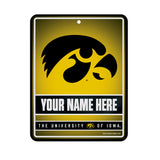 Iowa University Personalized Metal Parking Sign