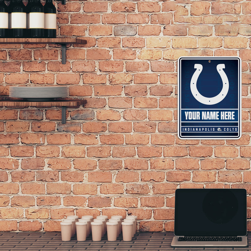 Colts Personalized Metal Parking Sign