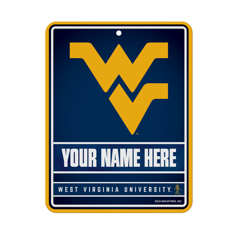 West Virginia University Personalized Metal Parking Sign