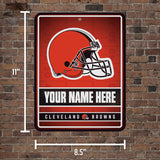 Browns Personalized Metal Parking Sign