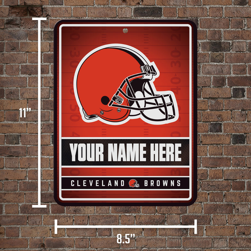 Browns Personalized Metal Parking Sign