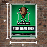 Marshall Personalized Metal Parking Sign