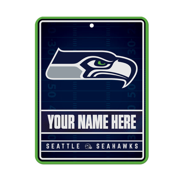 Seahawks Personalized Metal Parking Sign