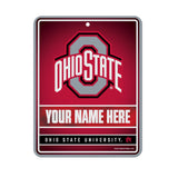 Ohio State University Personalized Metal Parking Sign