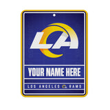Rams Personalized Metal Parking Sign
