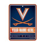 Virginia University Personalized Metal Parking Sign