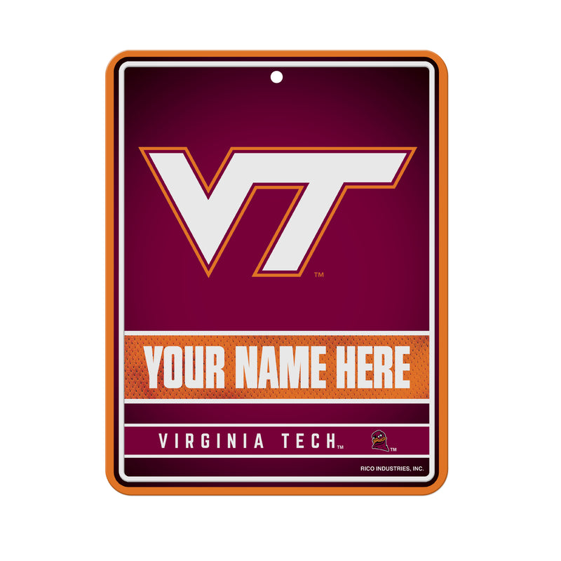 Virginia Tech Personalized Metal Parking Sign