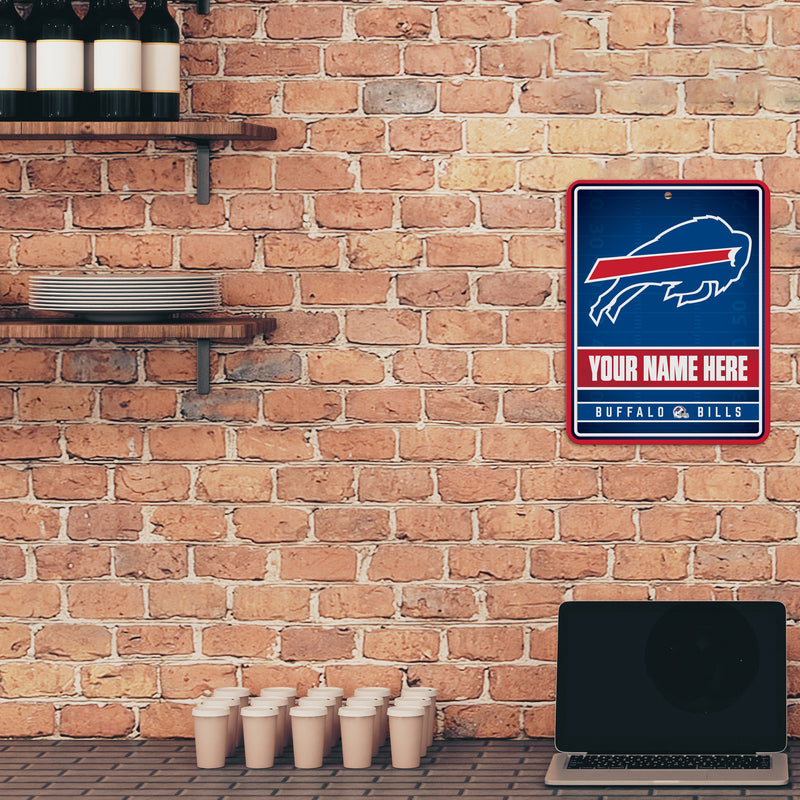 Bills Personalized Metal Parking Sign