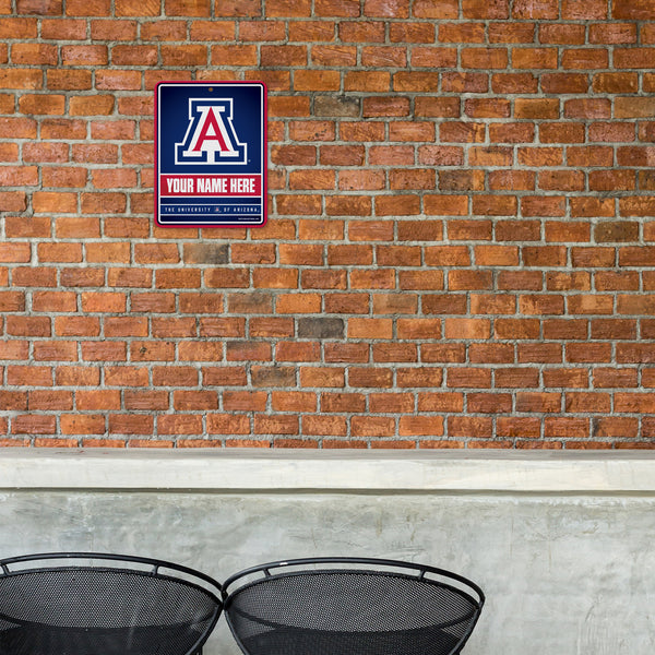 Arizona University Personalized Metal Parking Sign