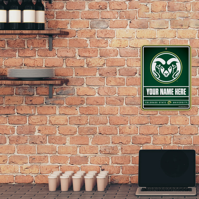 Colorado State Personalized Metal Parking Sign