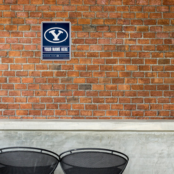 Byu Personalized Metal Parking Sign
