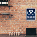 Byu Personalized Metal Parking Sign